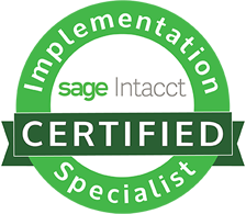 Sage Intacct Certified Implementation Specialist badge